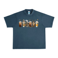 Midnight Navy skeleton coffee cups Urban Heavy Tee - Jasminsmagicworld