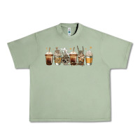 Oil Green skeleton coffee cups Urban Heavy Tee - Jasminsmagicworld