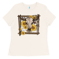 Western Bull Skull Ladies Tee | Teevron