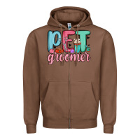 Chestnut pet groomer Zipper Hoodie - MaliasSmallBusiness