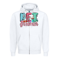 White pet groomer Zipper Hoodie - MaliasSmallBusiness