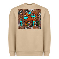 Thankful Turkey Png Heavyweight Sweatshirt | Teevron
