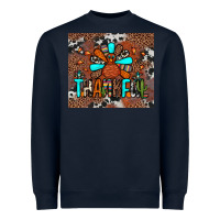 Navy thankful turkey png Heavyweight Sweatshirt - JahusDesignShop