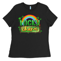 Black lucky charm Ladies Tee - MaliasSmallBusiness