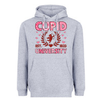 Heather Grey cupid university Heavyweight Hoodie - LillyAllenDesigns