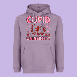 Cupid University Heavyweight Hoodie Designed By Lillyallendesigns
