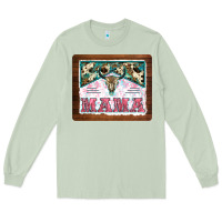Matcha western bull skull mama mousepad Long Sleeve Tee - BarkalooDesign