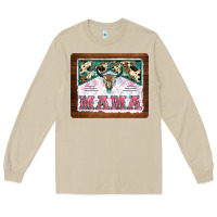 Mushroom western bull skull mama mousepad Long Sleeve Tee - BarkalooDesign