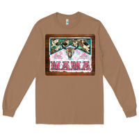 Toasted Coconut western bull skull mama mousepad Long Sleeve Tee - BarkalooDesign
