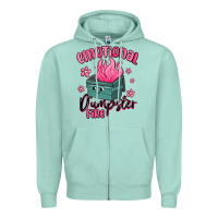 Seafoam emotional dumpster fire Zipper Hoodie - MaliasSmallBusiness