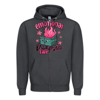 Smoke emotional dumpster fire Zipper Hoodie - MaliasSmallBusiness