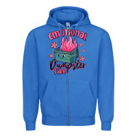 True Royal emotional dumpster fire Zipper Hoodie - MaliasSmallBusiness