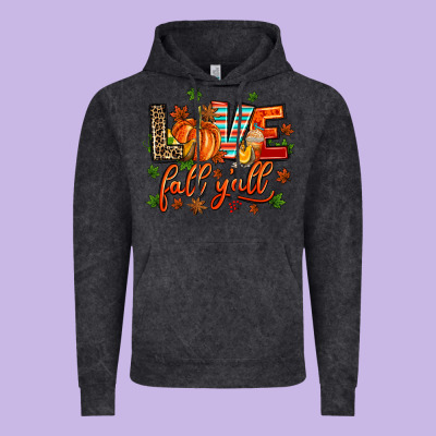 Love Fall  Yall Vintage Hoodie Designed By Adodesignshop