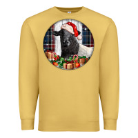 Antique Gold christmas dorper sheep Premium Sweatshirt - LillyAllenDesigns