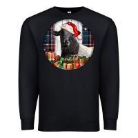 Black christmas dorper sheep Premium Sweatshirt - LillyAllenDesigns