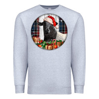 Heather Grey christmas dorper sheep Premium Sweatshirt - LillyAllenDesigns
