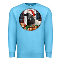 Ocean Blue christmas dorper sheep Premium Sweatshirt - LillyAllenDesigns