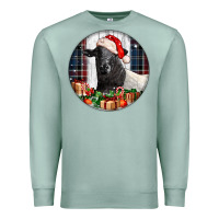Seafoam christmas dorper sheep Premium Sweatshirt - LillyAllenDesigns