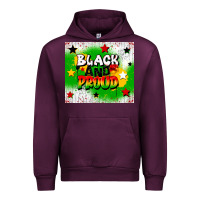 Mauve Wine black and proud Urban Hoodie - CowGirlArtShop