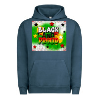 Pigment Midnight Navy black and proud Urban Hoodie - CowGirlArtShop