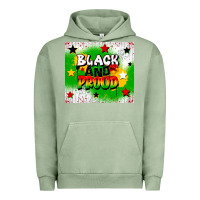 Pigment Oil Green black and proud Urban Hoodie - CowGirlArtShop