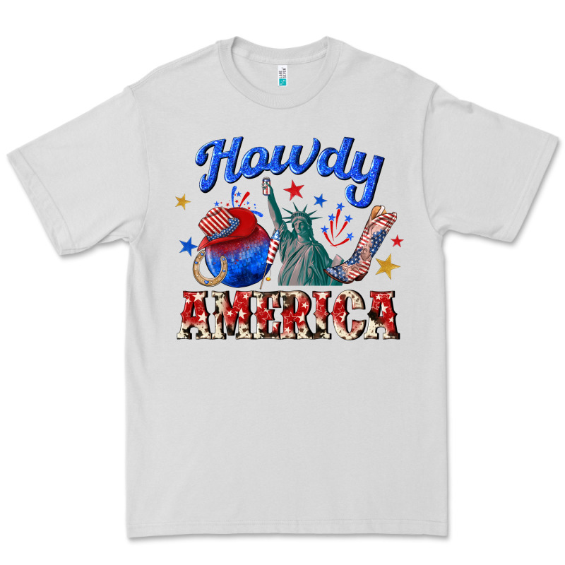 Howdy America Western Premium Tee by texasbilliewilder | Teevron