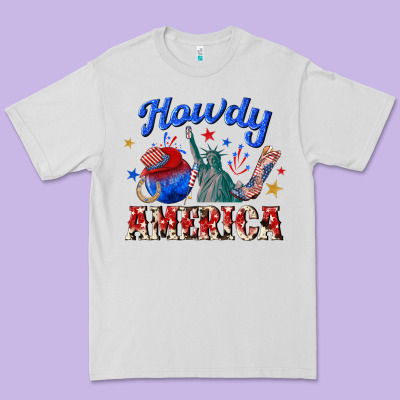 Premium Tee howdy america western