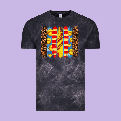 Softball  Brushstrokes Vintage Tee Designed By Adodesignshop