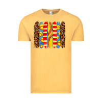 Vintage Mustard softball  brushstrokes Vintage Tee - AdoDesignShop