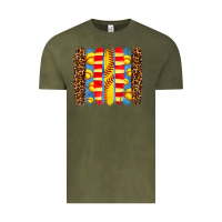 Vintage Olive softball  brushstrokes Vintage Tee - AdoDesignShop