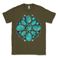Army Green turquoise gemstone Classic Tee - Artiststas