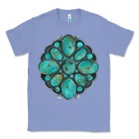 Colony Blue turquoise gemstone Classic Tee - Artiststas