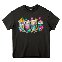 Asphalt hairstylist coffee cups Heavy Core Tee - texasbilliewilder