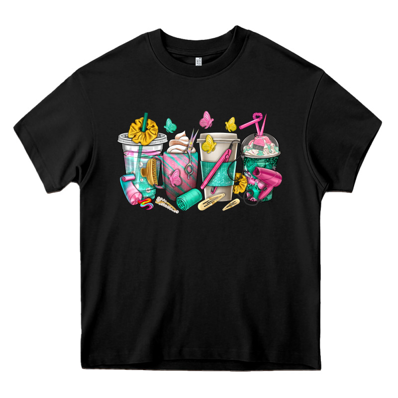 Hairstylist Coffee Cups Heavy Core Tee by texasbilliewilder | Teevron