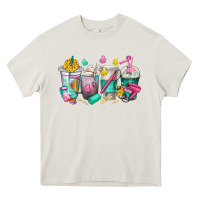 Cream hairstylist coffee cups Heavy Core Tee - texasbilliewilder