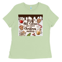 Matcha i just want to drink hot cocoa Ladies Tee - MaliasSmallBusiness