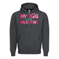 Smoke my dog is my valentine Zipper Hoodie - MaliasSmallBusiness