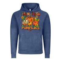 Vintage Denim farm fresh pupkins Vintage Hoodie - AdoDesignShop