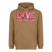 Toasted Coconut love like jesus la Heavyweight Hoodie - LillyAllenDesigns