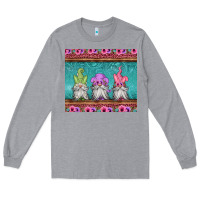 Heather Grey easter gnomes Long Sleeve Tee - Jasminsmagicworld