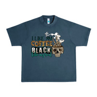 Midnight Navy i like my coffee black like my soul Urban Heavy Tee - Jasminsmagicworld