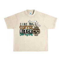 Sandshell i like my coffee black like my soul Urban Heavy Tee - Jasminsmagicworld