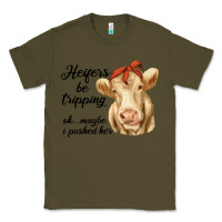 Army Green heifer's be trippin' charolais cow Classic Tee - RanaPortraitStore