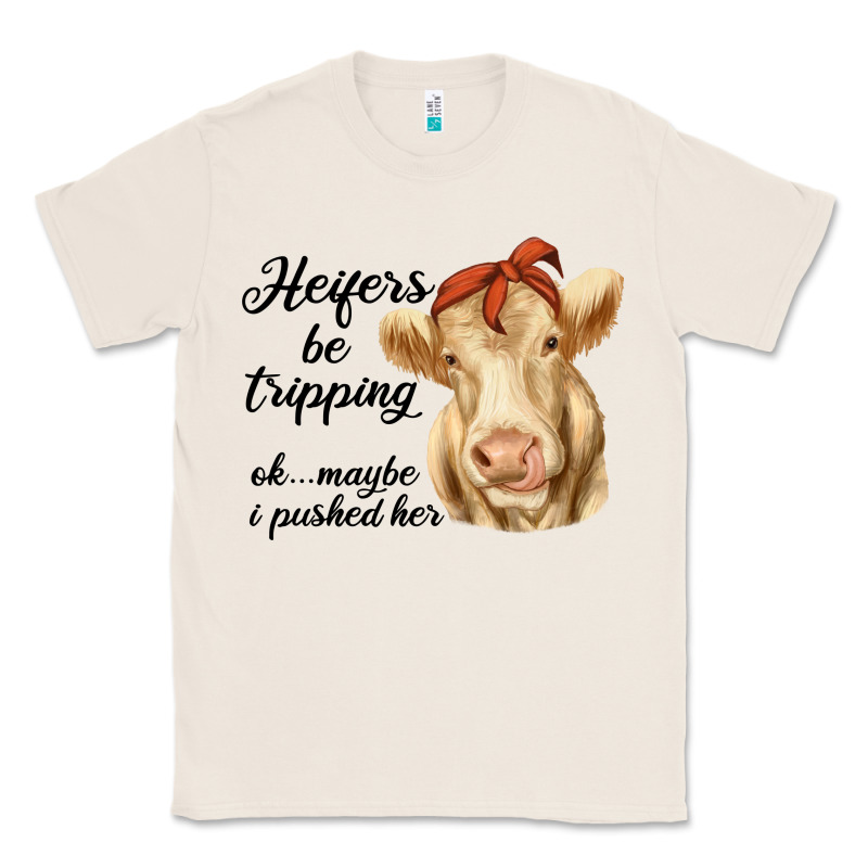 Heifer's Be Trippin' Charolais Cow Classic Tee by RanaPortraitStore | Teevron