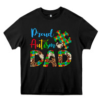 Black proud autism dad Heavy Core Tee - Artiststas