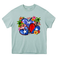 Arona puerto rico hearts Heavy Core Tee - Zillion Design Studio
