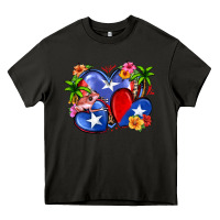 Asphalt puerto rico hearts Heavy Core Tee - Zillion Design Studio