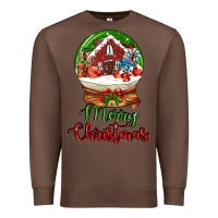 Chestnut Merry Christmas Premium Sweatshirt - LillyAllenDesigns