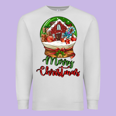 Merry Christmas Premium Sweatshirt Designed By Lillyallendesigns