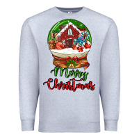 Heather Grey Merry Christmas Premium Sweatshirt - LillyAllenDesigns